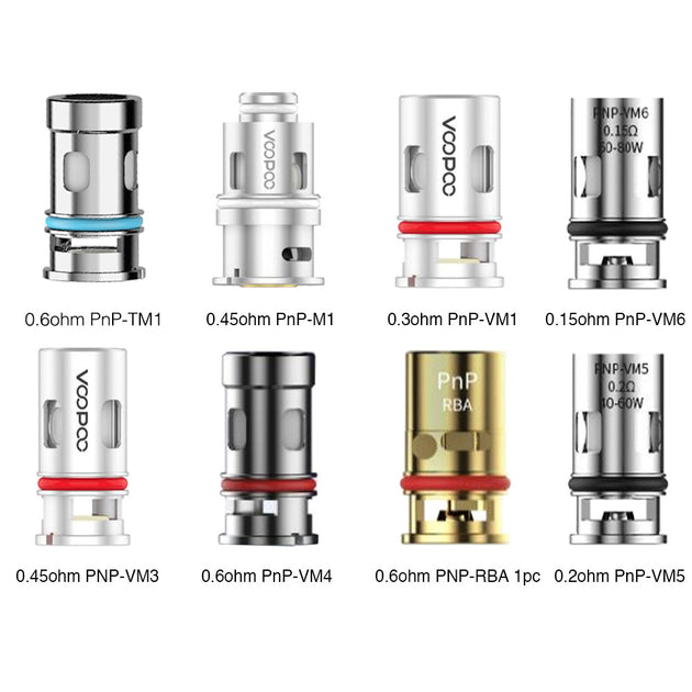 voopoo pnp vm5 coils VooPoo PnP-VM5 0.2ohm Replacement Coils – 5 Pack main image 1