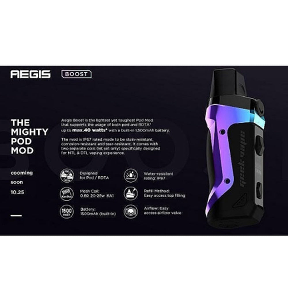 Geek Vape Aegis Boost 40W Kit | Vape City Geek Vape Aegis Boost 40W Kit | Vape City