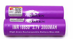 IMREN 40AMP 3000MAH 18650 Batteries